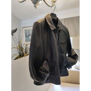 Men's Leather Wilson Insulate Motorcycle Riding Jacket Xlg.With Removable Vest L